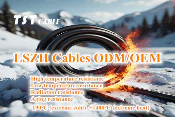 High and low temperature resistance cables