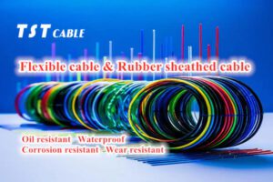 Flexible cable rubber sheathed cable